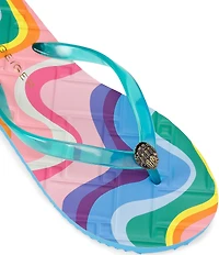 Kurt Geiger London Kensington Q Printed Logo Pool Flip Flops
