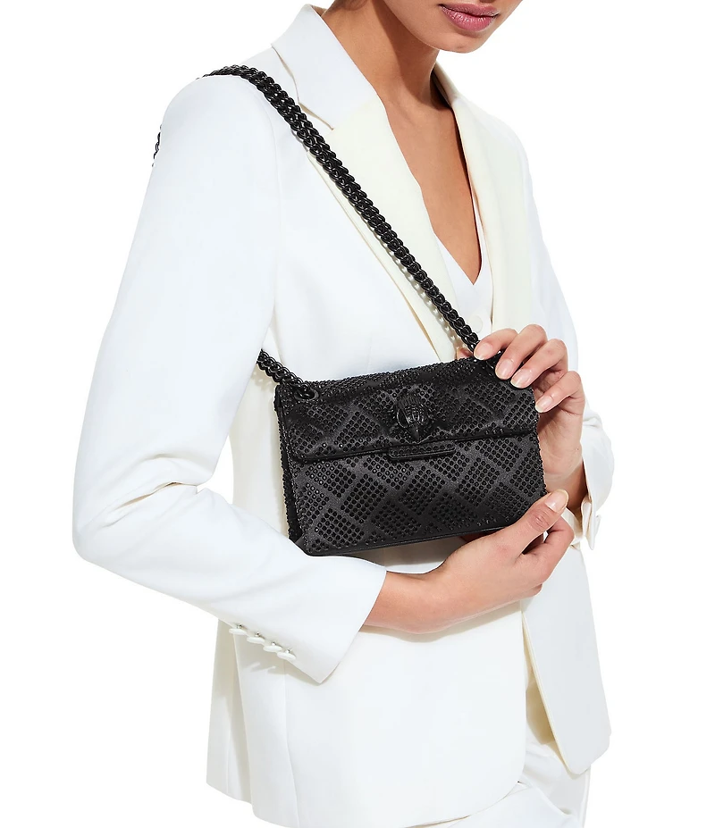 Kurt Geiger London Mini Kensington Monochromatic Rhinestone Crossbody Bag