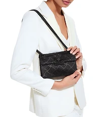 Kurt Geiger London Mini Kensington Monochromatic Rhinestone Crossbody Bag