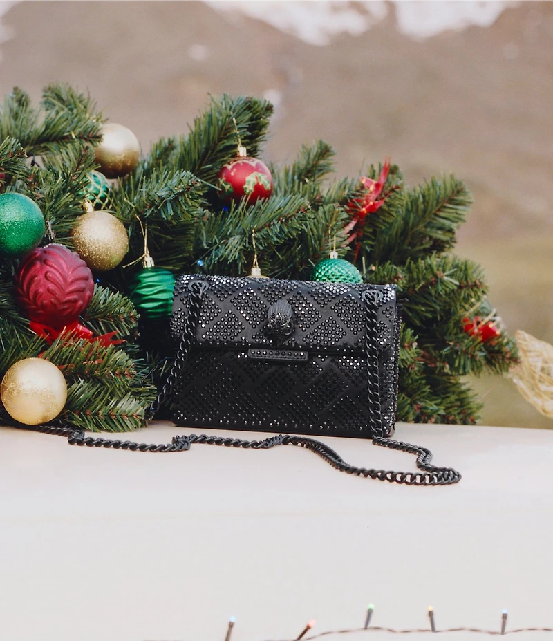 Kurt Geiger London Mini Kensington Monochromatic Rhinestone Crossbody Bag