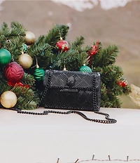 Kurt Geiger London Mini Kensington Monochromatic Rhinestone Crossbody Bag