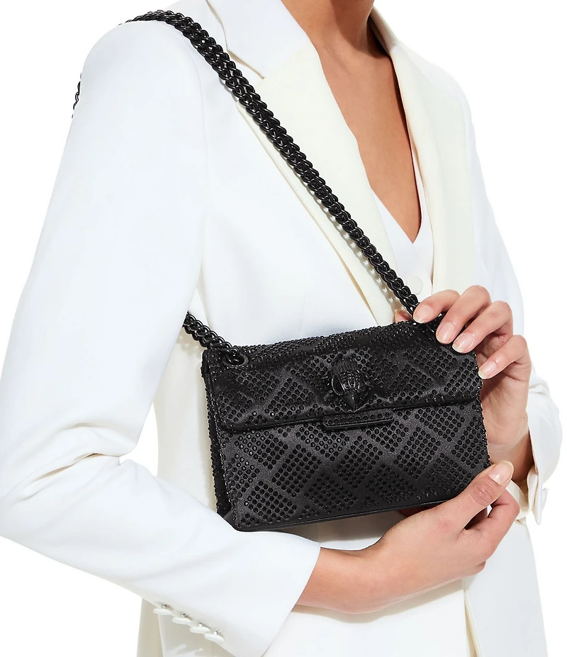 Kurt Geiger London Mini Kensington Monochromatic Rhinestone Crossbody Bag