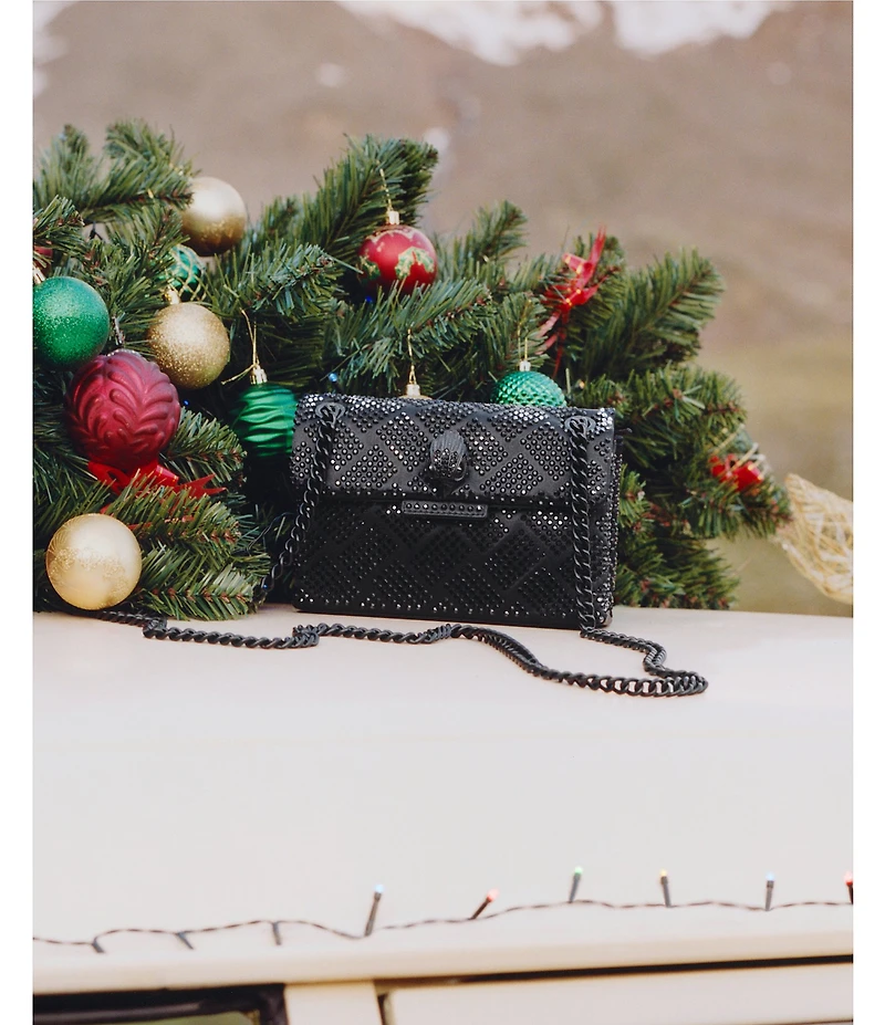 Kurt Geiger London Mini Kensington Monochromatic Rhinestone Crossbody Bag