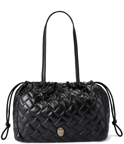 Kurt Geiger London Kensington Quilted Slouchy Drawstring Tote Bag