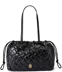 Kurt Geiger London Kensington Quilted Slouchy Drawstring Tote Bag