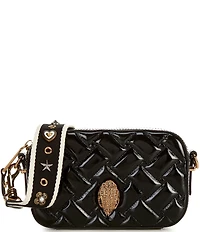 Kurt Geiger London Kensington Small Studded Strap Quilted Camera Crossbody Bag