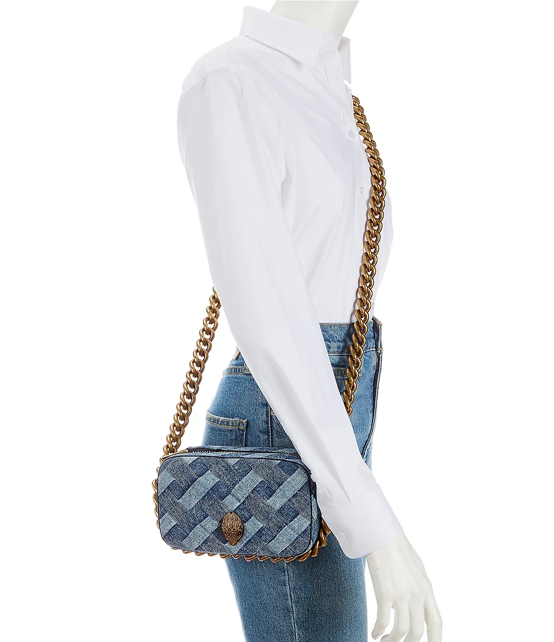 Kurt Geiger London Small Kensington Denim Camera Bag