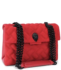 Kurt Geiger London Kensington Suede Quilted Shoulder Bag