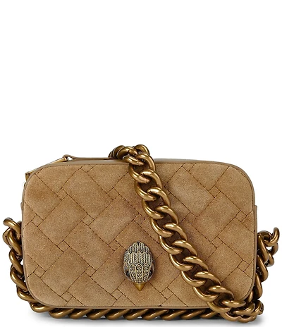 Kurt Geiger London Kensington Suede Small Camera Crossbody Bag
