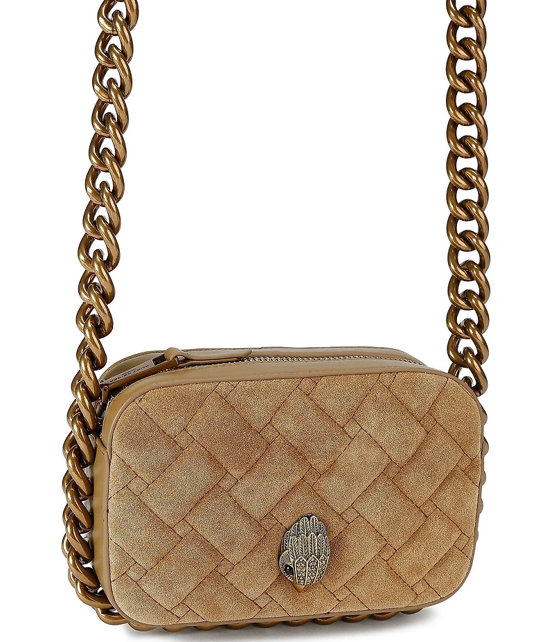 Kurt Geiger London Kensington Suede Small Camera Crossbody Bag