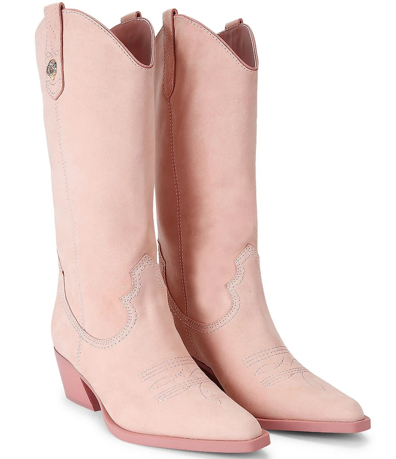 Kurt Geiger London Kiss Western Suede Cowboy Boots