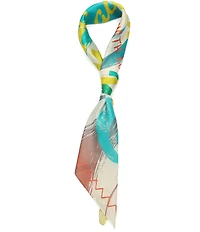 Kurt Geiger London Kurt Cabana Rainbow Silk Square Scarf