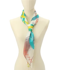 Kurt Geiger London Kurt Cabana Rainbow Silk Square Scarf