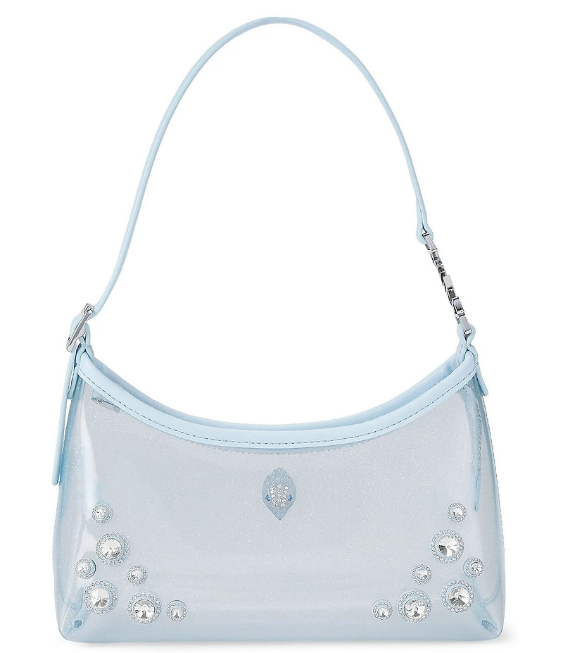Kurt Geiger London Kurt Clear Vinyl Sling Embellished Shoulder Bag