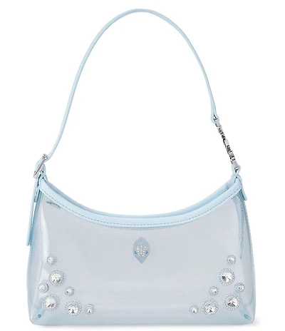 Kurt Geiger London Kurt Clear Vinyl Sling Embellished Shoulder Bag