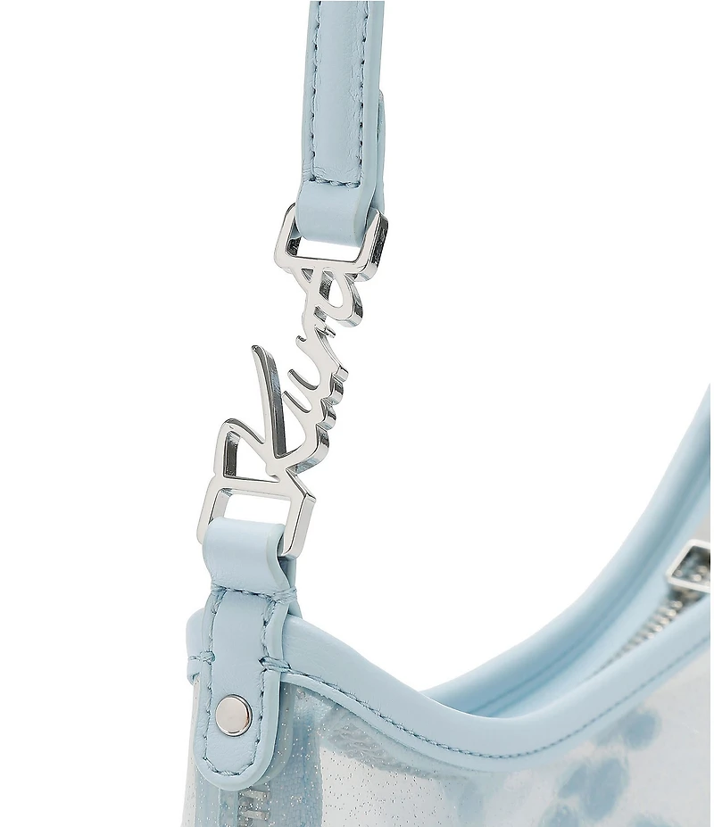 Kurt Geiger London Kurt Clear Vinyl Sling Embellished Shoulder Bag