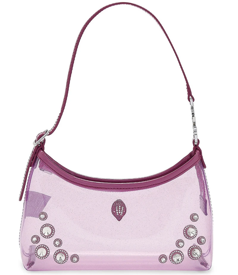 Kurt Geiger London Kurt Clear Vinyl Sling Embellished Shoulder Bag