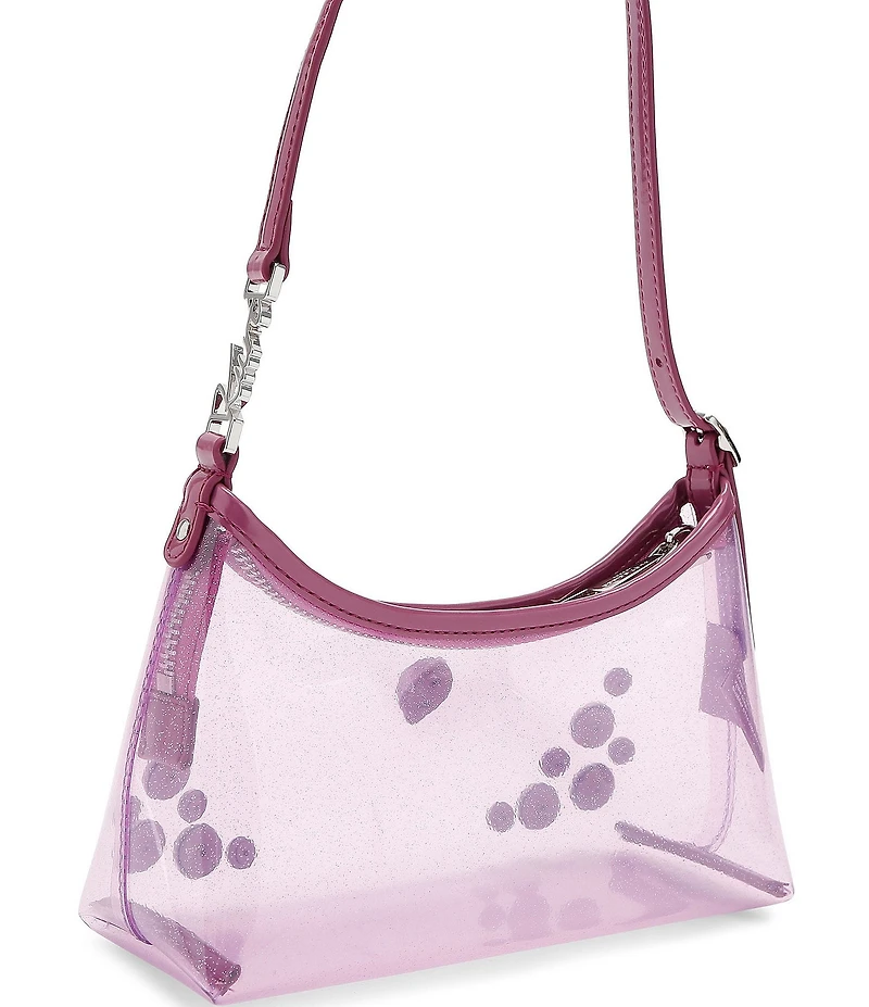 Kurt Geiger London Kurt Clear Vinyl Sling Embellished Shoulder Bag