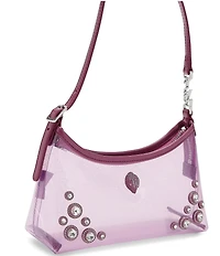 Kurt Geiger London Kurt Clear Vinyl Sling Embellished Shoulder Bag