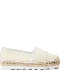 Kurt Geiger London Kurt Cleated Logo Slip On Espadrille Loafers