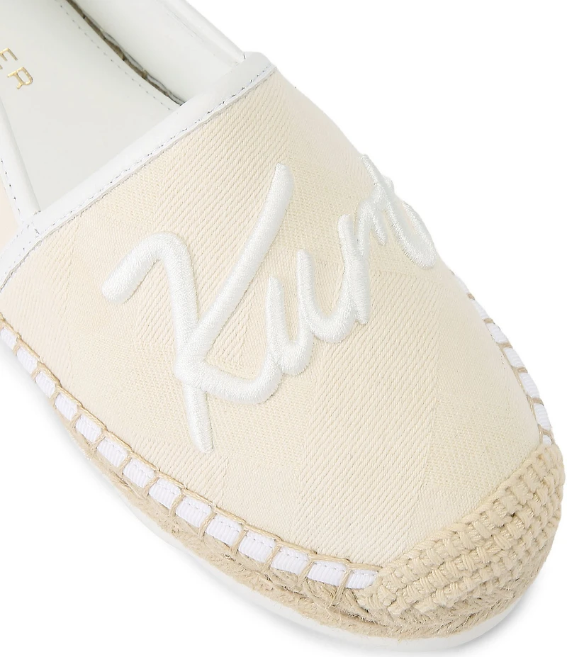 Kurt Geiger London Kurt Cleated Logo Slip On Espadrille Loafers