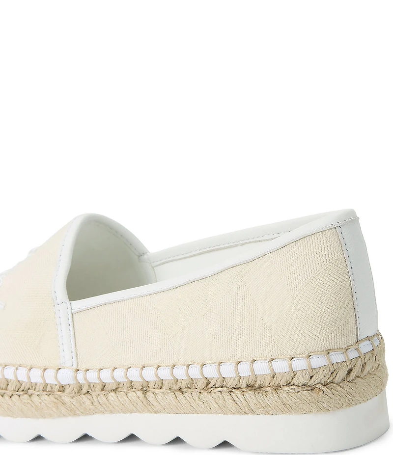 Kurt Geiger London Kurt Cleated Logo Slip On Espadrille Loafers