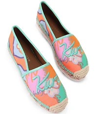 Kurt Geiger London Kurt Cleated Logo Slip On Espadrille Loafers