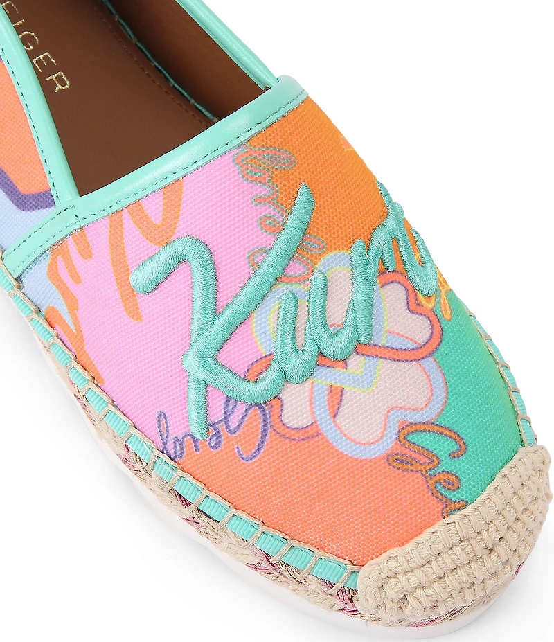 Kurt Geiger London Kurt Cleated Logo Slip On Espadrille Loafers