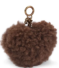 Kurt Geiger London Kurt Heart Faux Fur Bag Charm Key Chain