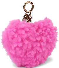 Kurt Geiger London Kurt Heart Faux Fur Bag Charm Key Chain