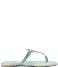 Kurt Geiger London Kurt Heart Embellished Metallic Logo T-Bar Sandals
