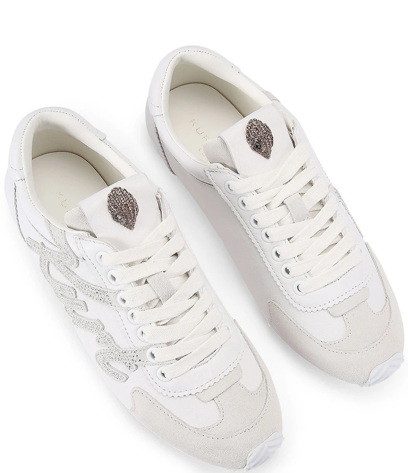 Kurt Geiger London Kurt Islington Embellished Logo Leather Sneakers