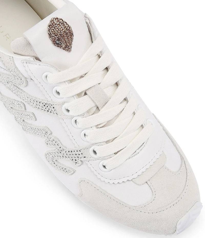 Kurt Geiger London Kurt Islington Embellished Logo Leather Sneakers