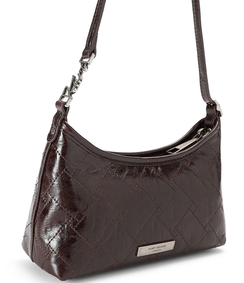 Kurt Geiger London Kurt Leather Quilted Sling Shoulder Bag