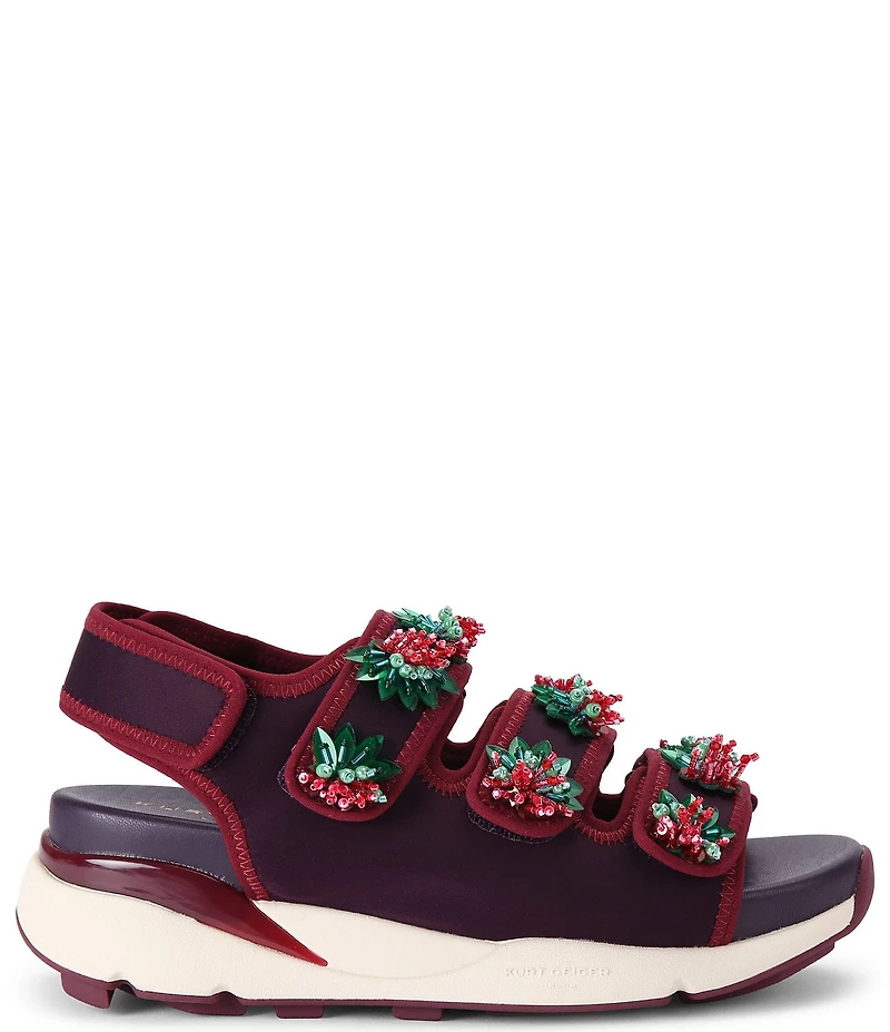 Kurt Geiger London Kurt Runner Floral Ornament EVA Sandals