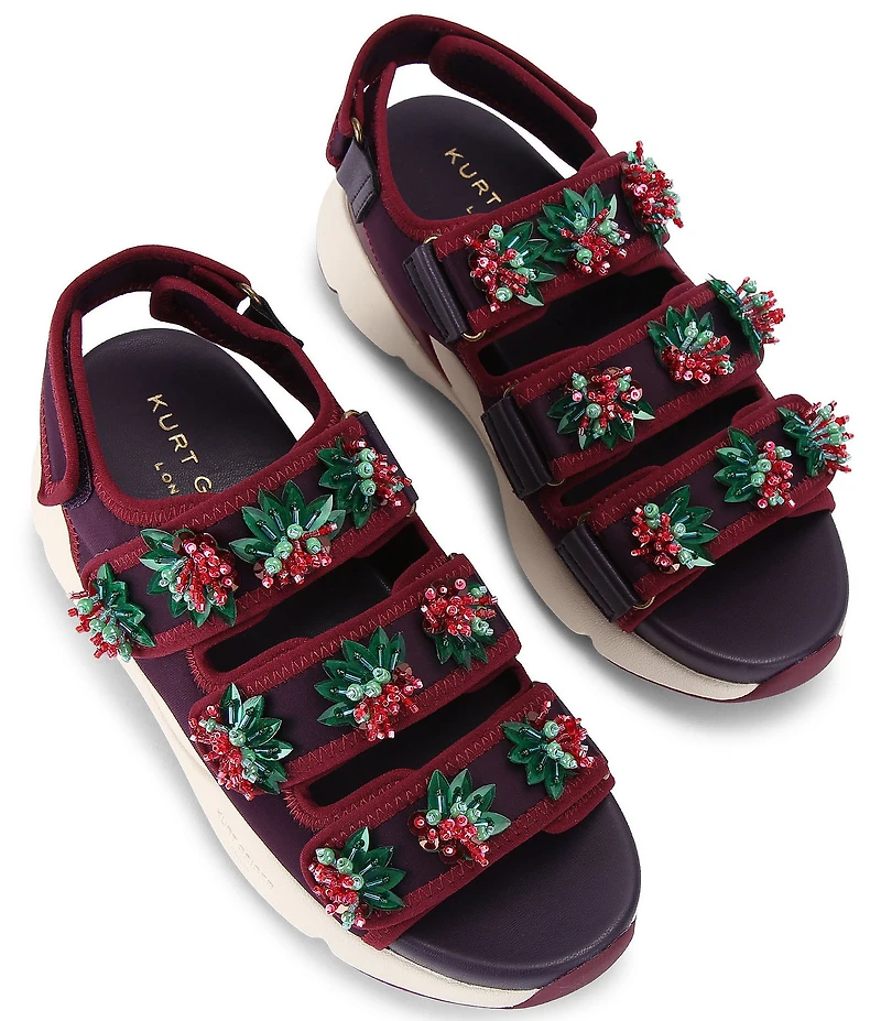 Kurt Geiger London Kurt Runner Floral Ornament EVA Sandals