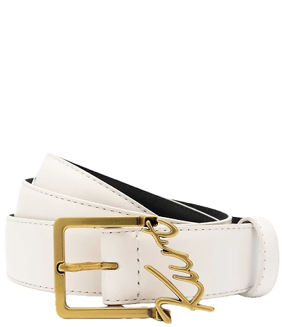 Kurt Geiger London Kurt Script Leather Belt