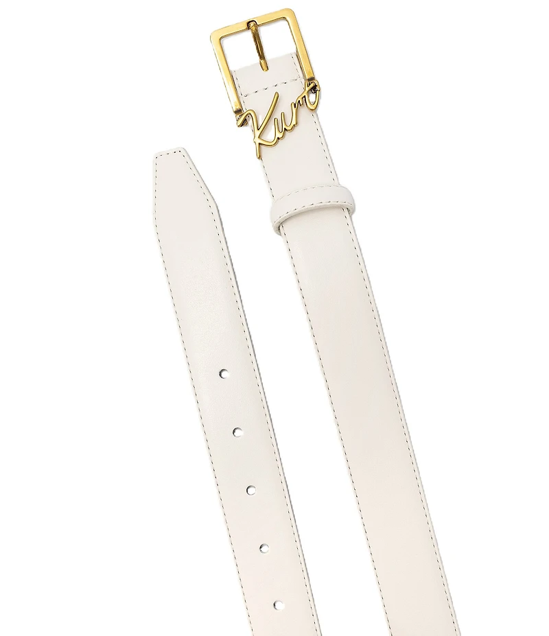 Kurt Geiger London Kurt Script Leather Belt