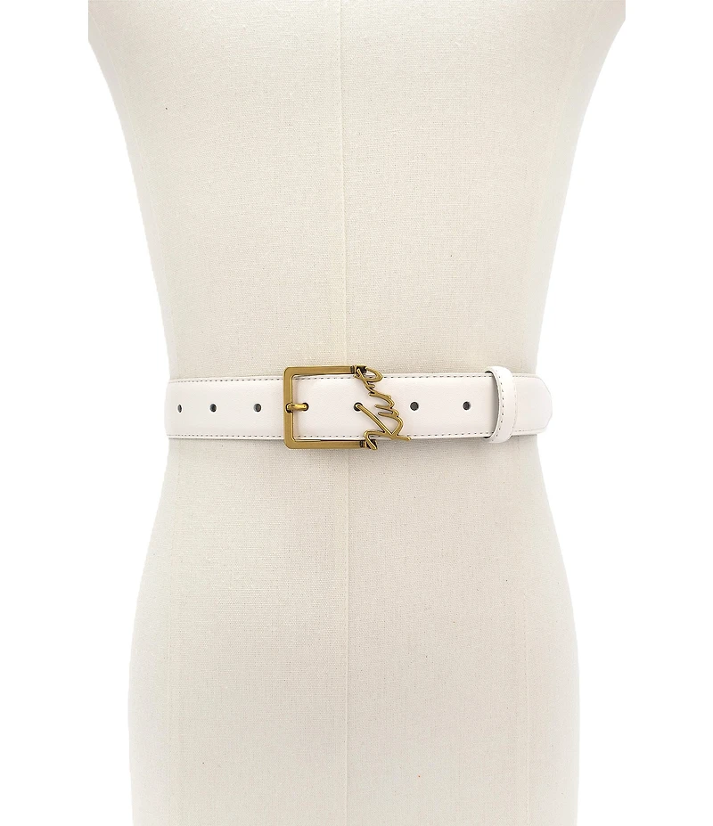 Kurt Geiger London Kurt Script Leather Belt