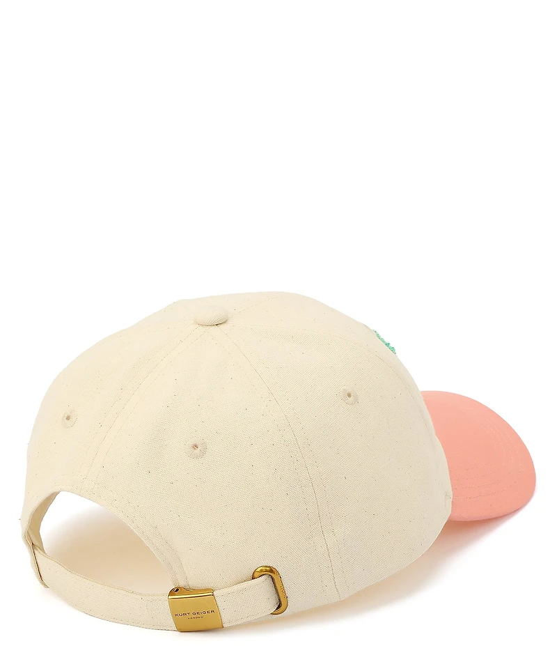 Kurt Geiger London Kurt Script Logo Baseball Cap