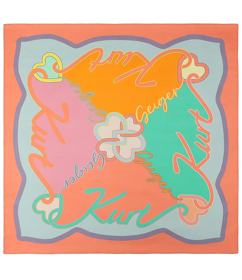 Kurt Geiger London Kurt Script Square Scarf