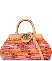 Kurt Geiger London Kurt's Cabana Raffia Chelsea Hobo Handle Bag