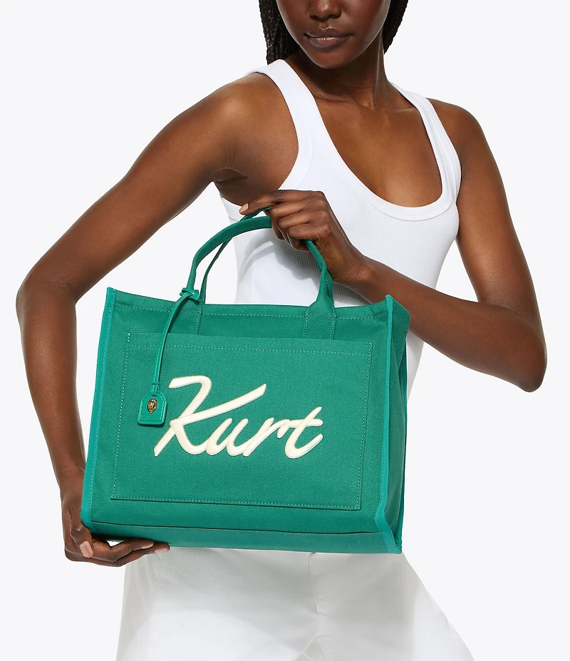 Kurt Geiger London Kurt's Cabana Kurt Canvas Tote Bag