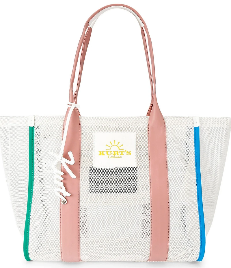 Kurt Geiger London Kurt's Cabana Large Mesh Shopper Tote Bag