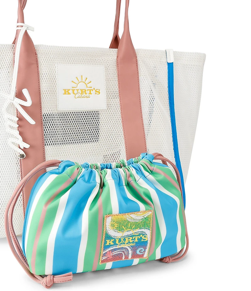 Kurt Geiger London Kurt's Cabana Large Mesh Shopper Tote Bag