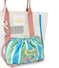 Kurt Geiger London Kurt's Cabana Large Mesh Shopper Tote Bag
