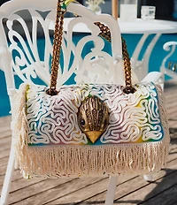 Kurt Geiger London Kurt's Cabana Rainbow Ombre Rope Macro Kensington Shoulder Bag