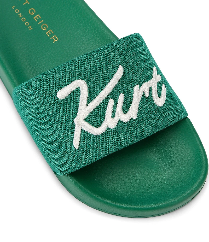 Kurt Geiger London Kurt's Cabana Meena Canvas Pool Slide Sandals