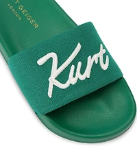 Kurt Geiger London Kurt's Cabana Meena Canvas Pool Slide Sandals