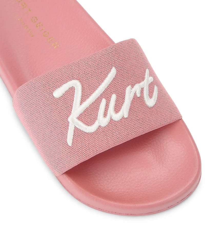 Kurt Geiger London Kurt's Cabana Meena Canvas Pool Slide Sandals